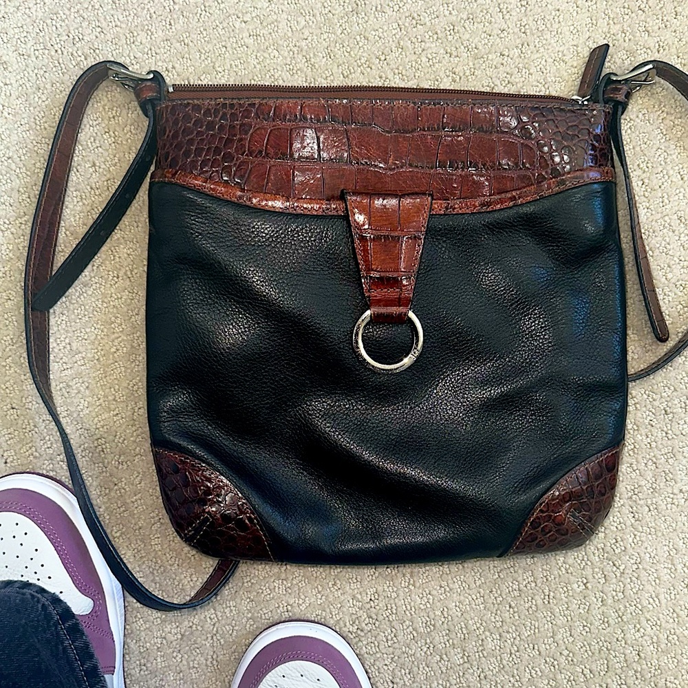 Jack Georges real leather cross body